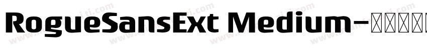 RogueSansExt Medium字体转换